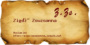 Zigó Zsuzsanna névjegykártya